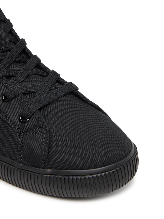 Calvin Klein Jeans Сникърси Calvin Klein Jeans Ess Vulc Mid Mg Canvas YM0YM01210 Черен
