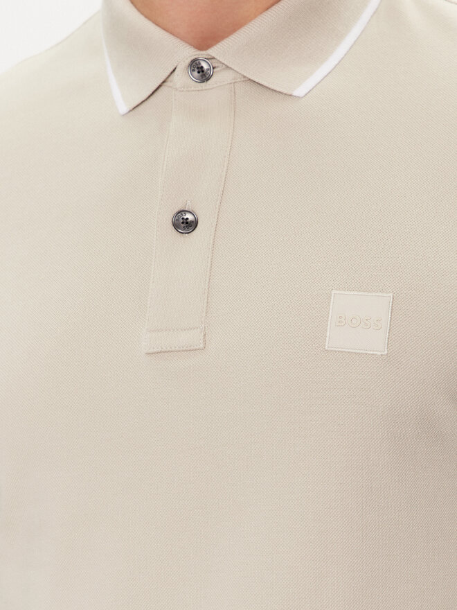 BOSS Boss Polo marškinėliai Passertip 50507699 Smėlio Slim Fit