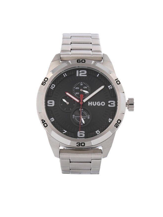 HUGO Годинник HUGO Grip 1530276 Срібний
