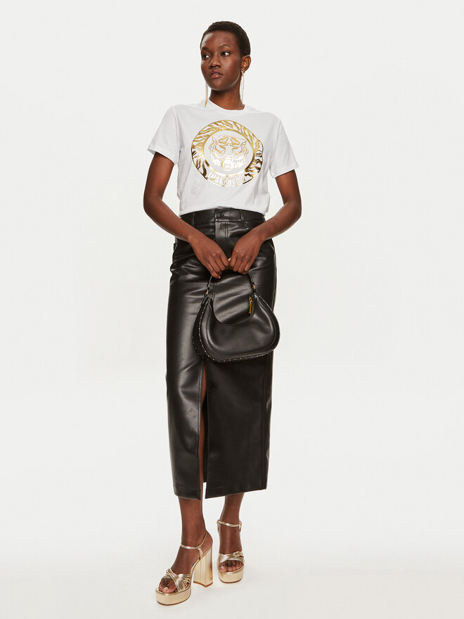 Just Cavalli Just Cavalli T-Shirt 76PAHG12 Weiß Regular Fit