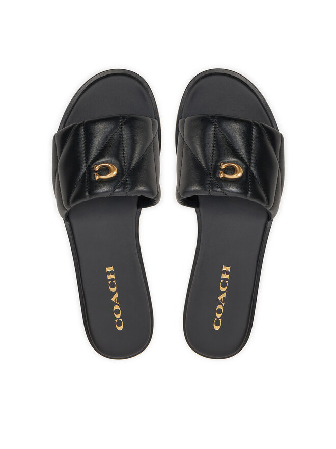 Шльопанці Coach Holly CR047 Чорний | evzuttya.com.ua