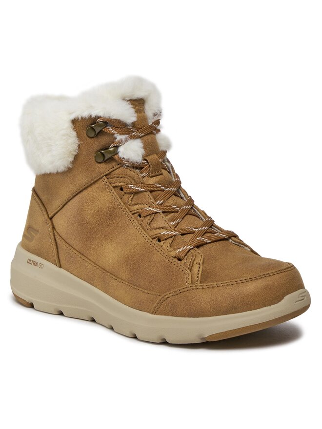 Skechers Schnürschuhe Skechers Glacial Ultra Cozyly 144178/CSNT Braun