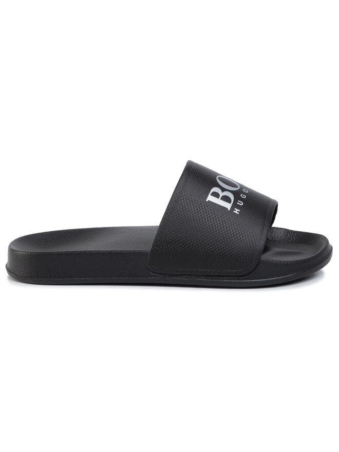 BOSS Pantoletten Boss Slides With Contrast J29F73/M90 D Schwarz