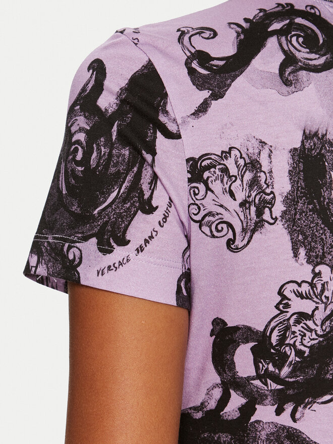 Versace Jeans Couture Versace Jeans Couture Camiseta 76HAH6D8 Violeta Slim Fit