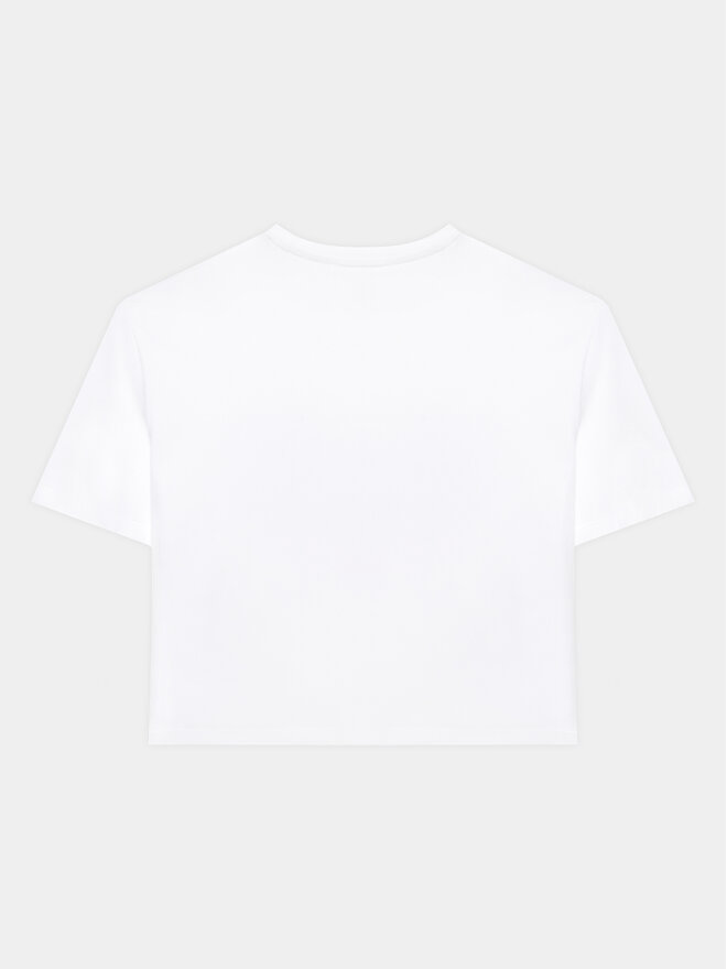 Guess Guess T-shirt J3YI21 K6YW1 Bijela Boxy Fit