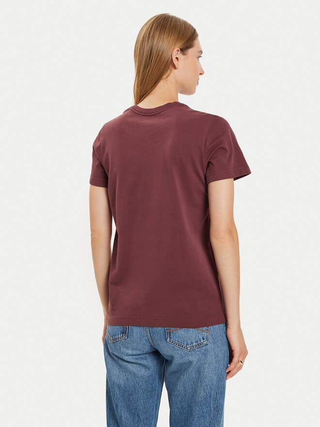 Wrangler Wrangler Camiseta Graphic 112356427 Guinda/burdeos Regular Fit