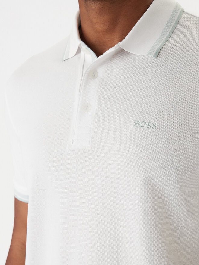 BOSS BOSS Poloshirt Paddy 50469055 Weiß Regular Fit