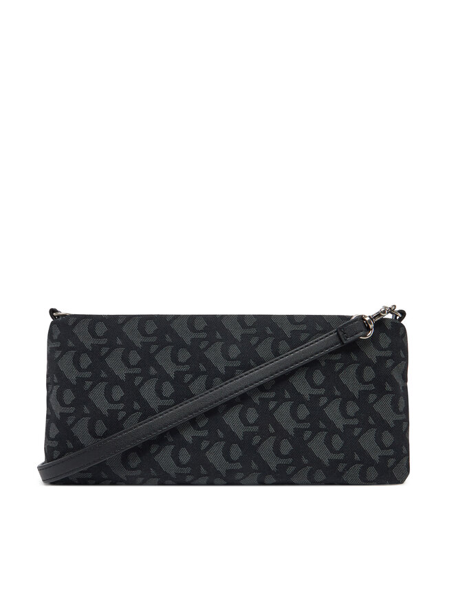 Calvin Klein Jeans Handtasche Calvin Klein Jeans Logo Jacquard Sophie Top Zip LV04K3183G Schwarz