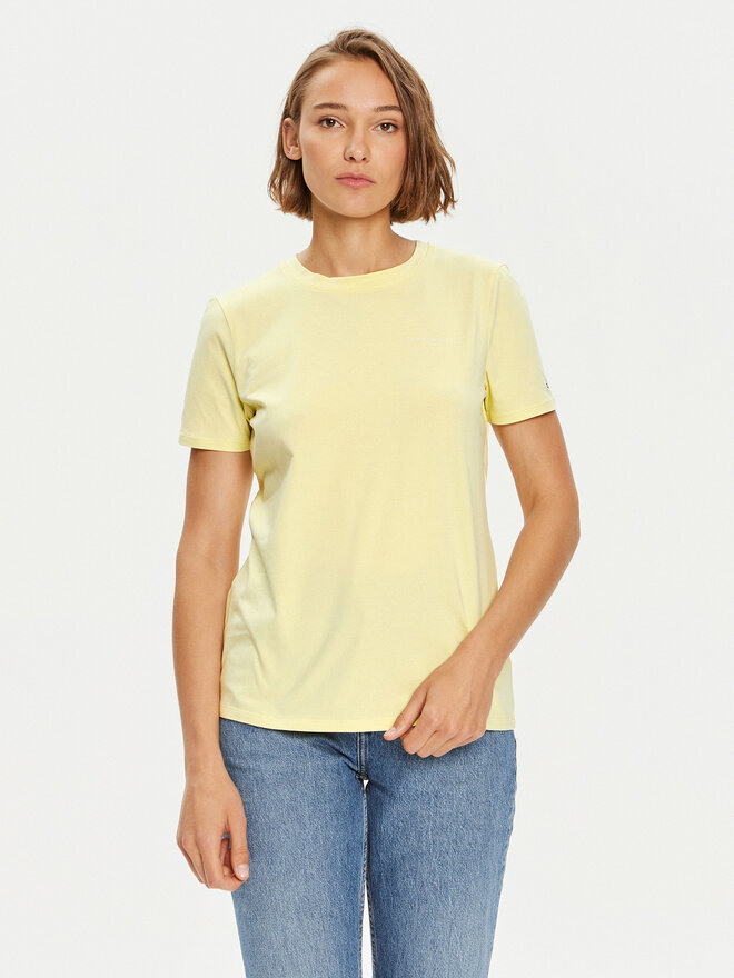 Tommy Hilfiger Tommy Hilfiger Camiseta 1985 WW0WW37877 Amarillo Regular Fit