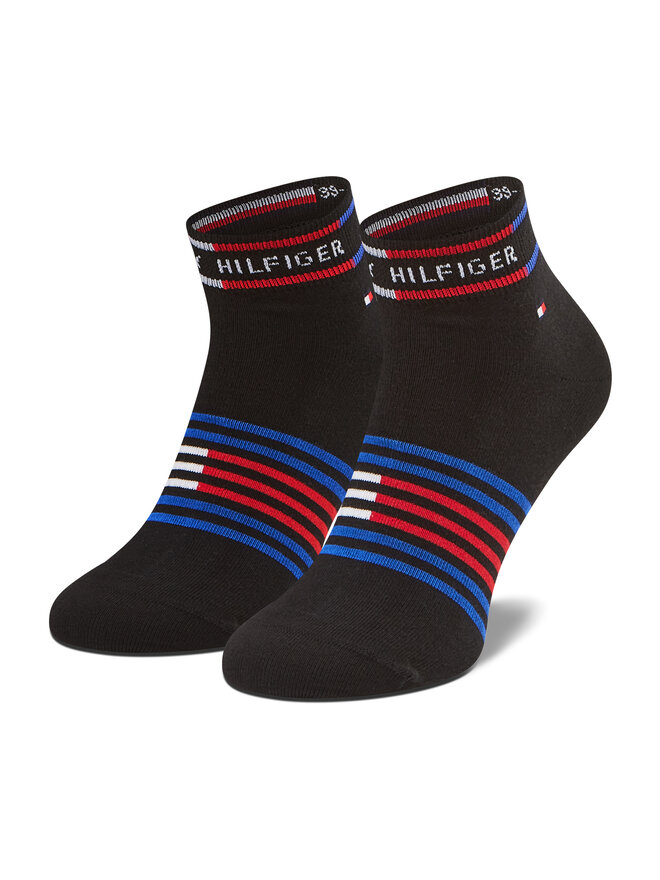 Tommy Hilfiger Σετ ψηλές κάλτσες ανδρικές 2 τεμαχίων Tommy Hilfiger 100002212 Μαύρο