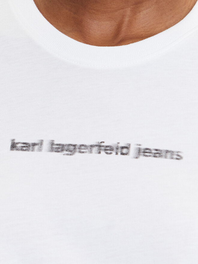 Karl Lagerfeld Jeans Karl Lagerfeld Jeans Camiseta A3W17039 Blanco Regular Fit