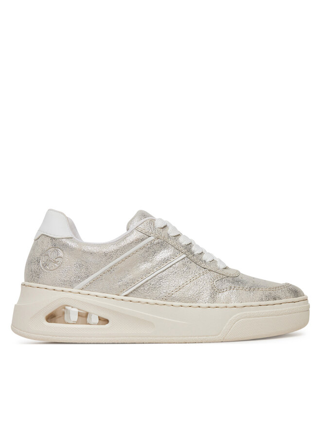Rieker Sneakersy Rieker N6402-40 Strieborná