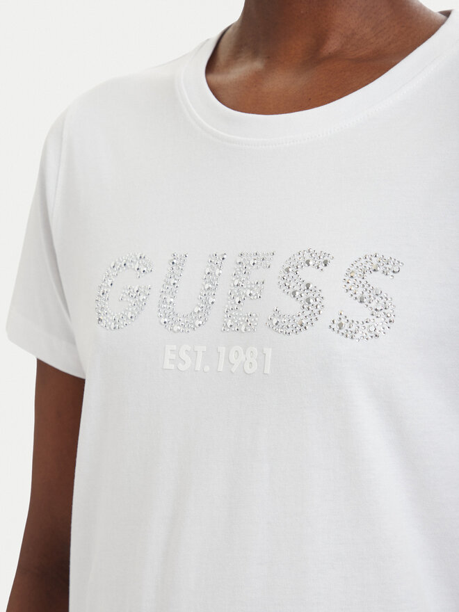 Guess Guess Футболка W6GI15 K3035 Білий Regular Fit