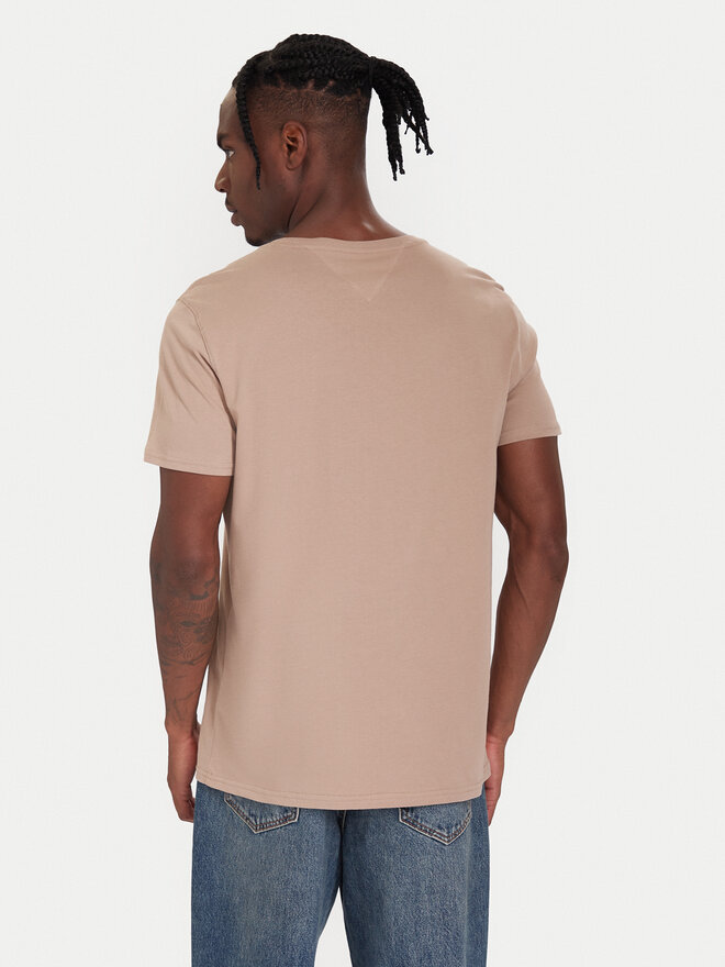 Tommy Jeans Tommy Jeans T-Shirt DM0DM04411 Beige Slim Fit