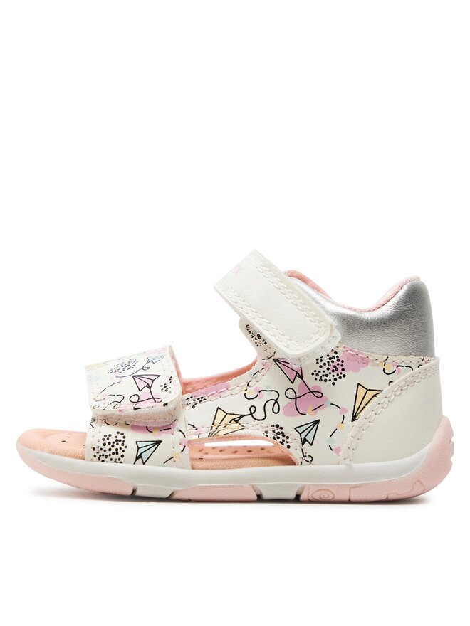 Geox Sandále Geox B Sandal Tapuz Girl B450YA 000BC C0653 Biela