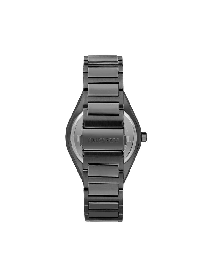 Trussardi Zestaw zegarek i etui na karty Trussardi R2453156007 Czarny
