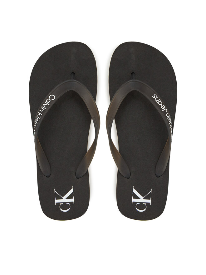 Calvin Klein Jeans Zehentrenner Calvin Klein Jeans Beach Sandal Flatform Tpu YW0YW01830 Schwarz