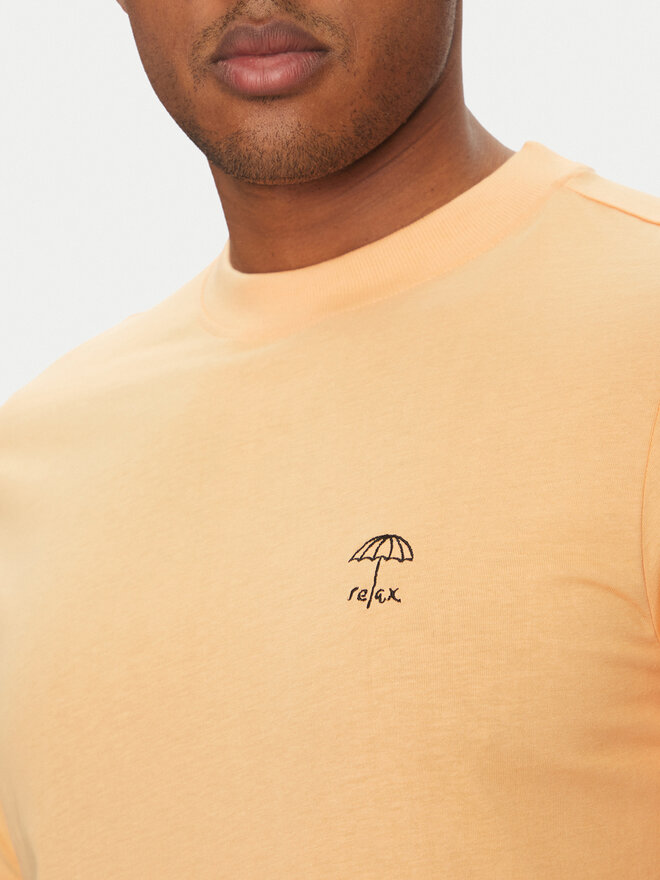 Blend Blend Camiseta 20718304 Naranja Regular Fit
