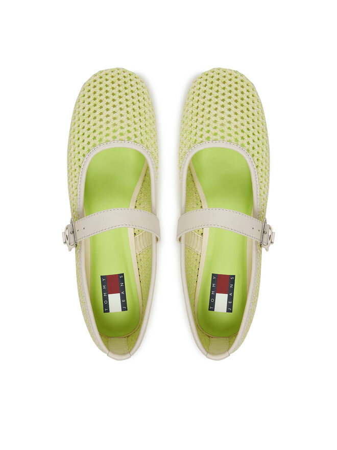 Tommy Jeans Ballerinas Tommy Jeans Tjw Knitted Ballerina EN0EN03030 Weiß