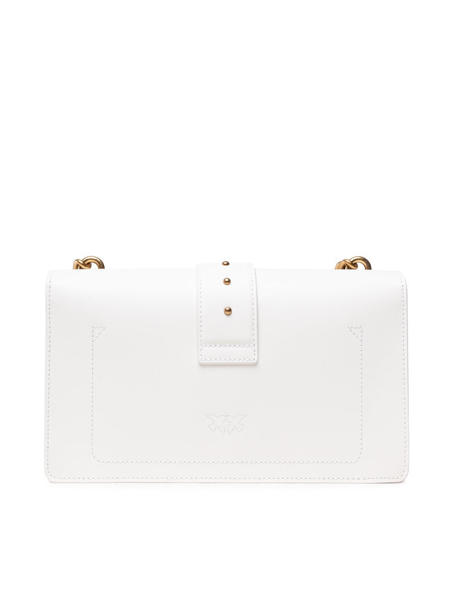 PINKO Handtasche Pinko Love Classic Icon Simply 4 C AI 21-22 PLTT 1P22A6 Y6XT Weiß
