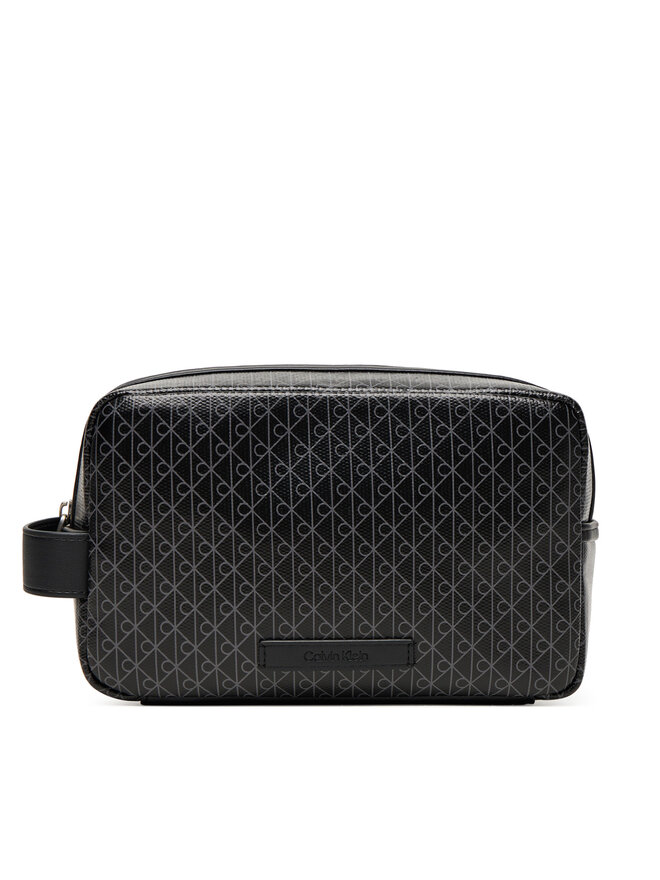 Calvin Klein Τσαντάκι καλλυντικών Calvin Klein Coated Dopp Kit LV04D1082G Μαύρο