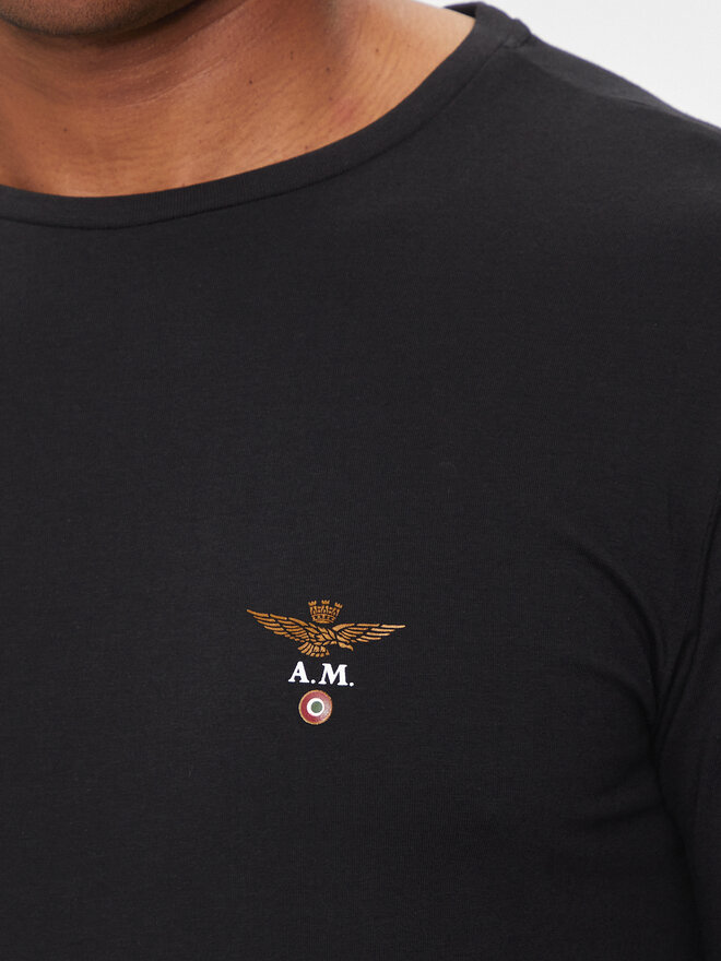 Aeronautica Militare Aeronautica Militare T-Shirt AM1UTI001 Schwarz Regular Fit