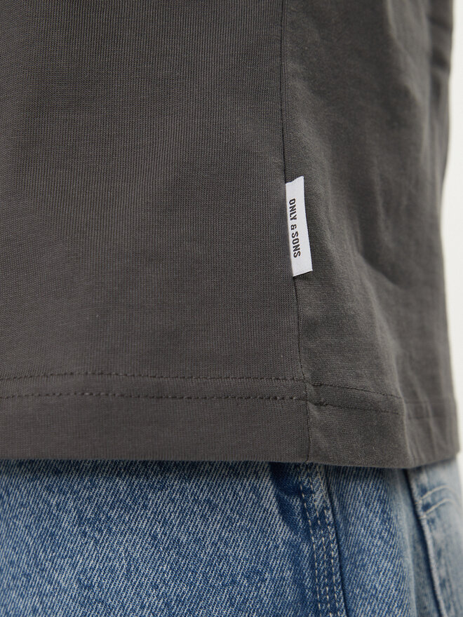 Only & Sons Only & Sons Póló Fred 22022532 Szürke Relaxed Fit