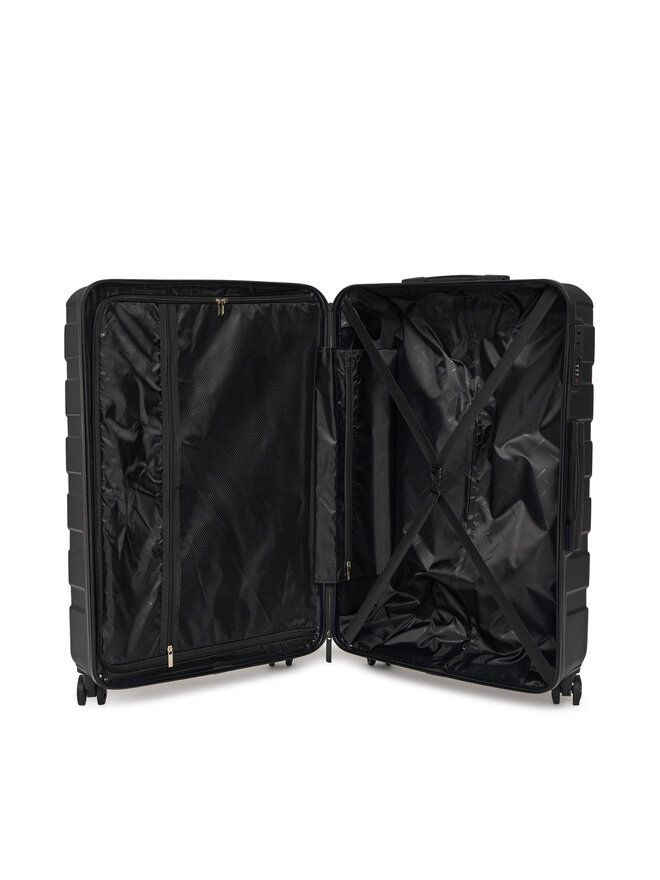Gino Rossi Голям куфар Gino Rossi GIN-L-001-05-BLACK Черен