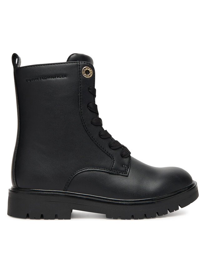 Tommy Hilfiger Botas Tommy Hilfiger Lace-Up Bootie T3A5-34012-1355 S Negro
