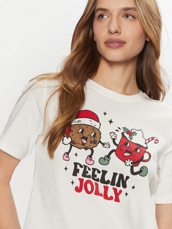 ONLY ONLY Camiseta Rosie 15332339 Blanco Regular Fit