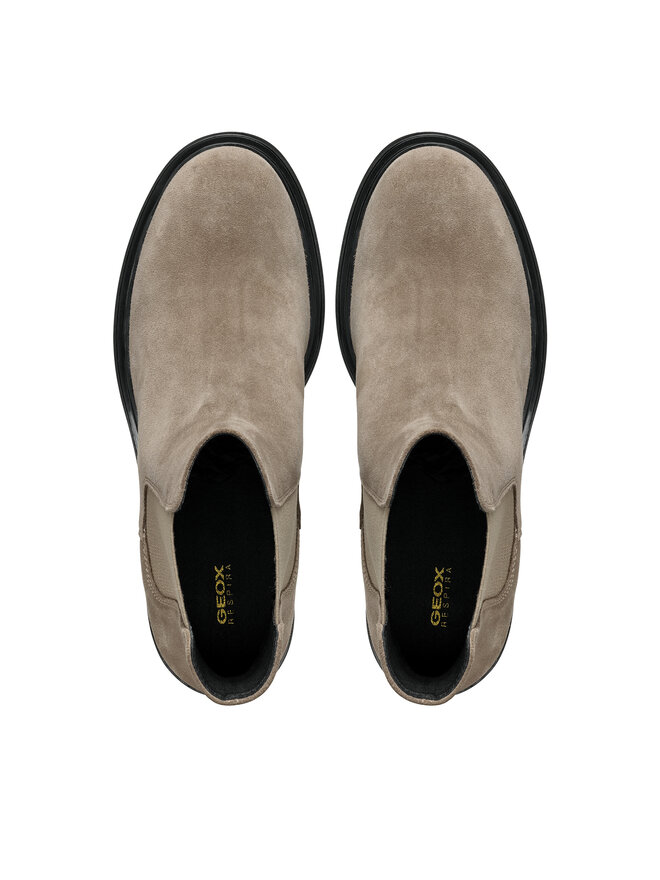 Geox Kotníková obuv s elastickým prvkem Geox D Damiana D16QCE 022NH C6029 Béžová