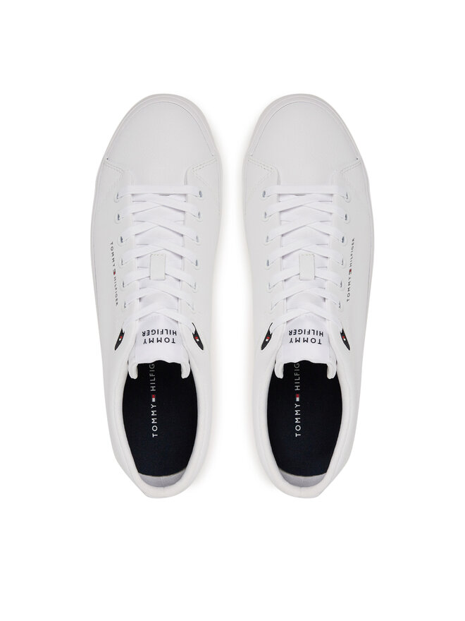 Tommy Hilfiger Кросівки Tommy Hilfiger Th Hi Vulc Core Low Lth Ii Ess FM0FM05511 Білий