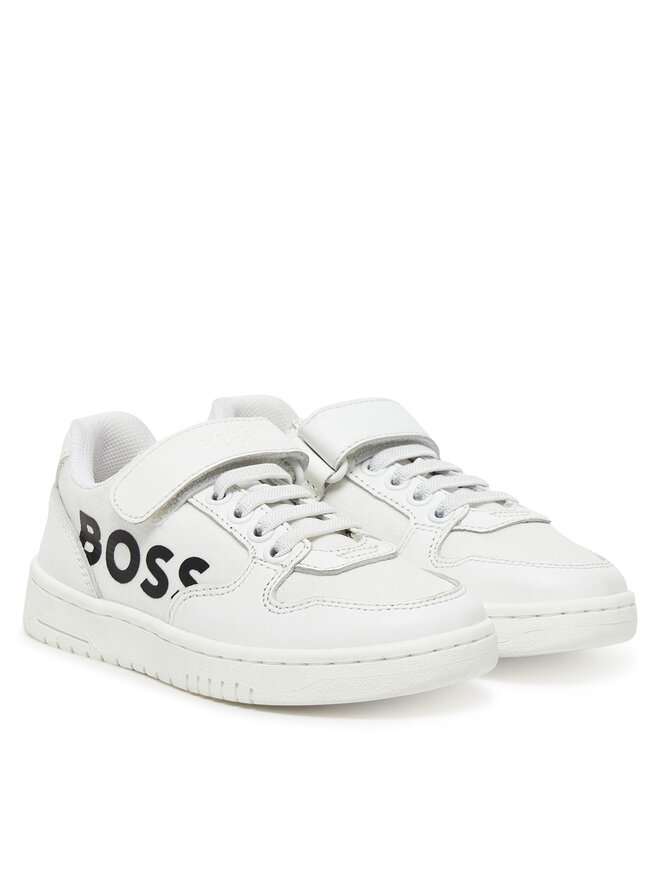 BOSS Sneakersy BOSS J51644 E Biela
