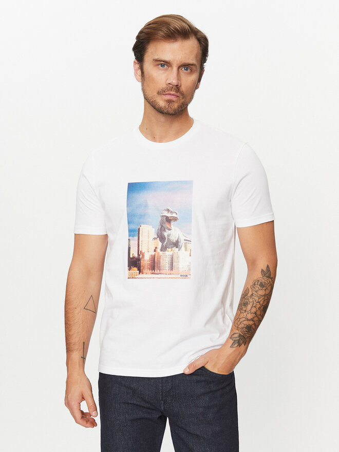 BOSS Boss Футболка Tefragile 50503535 Білий Regular Fit