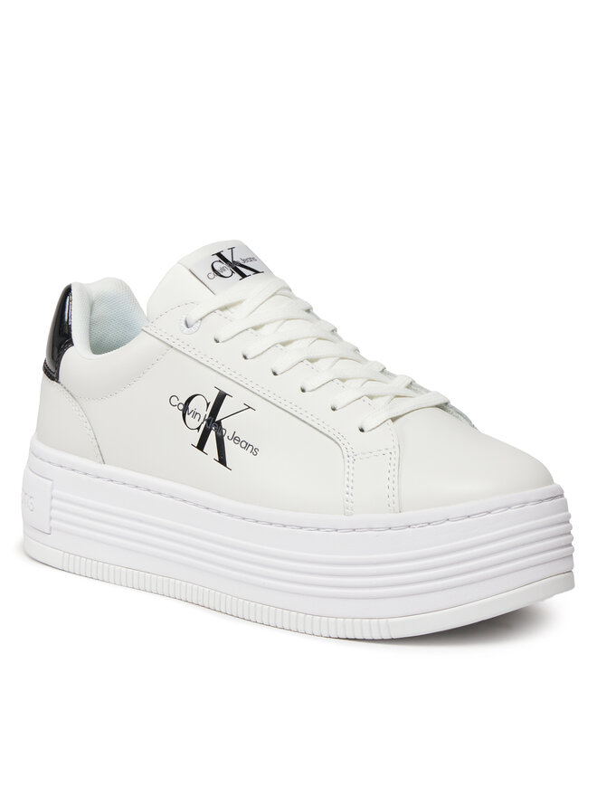 Calvin Klein Jeans Sneakers Calvin Klein Jeans Bold Platf Low Lace Lth Ml Met YW0YW01431 Alb