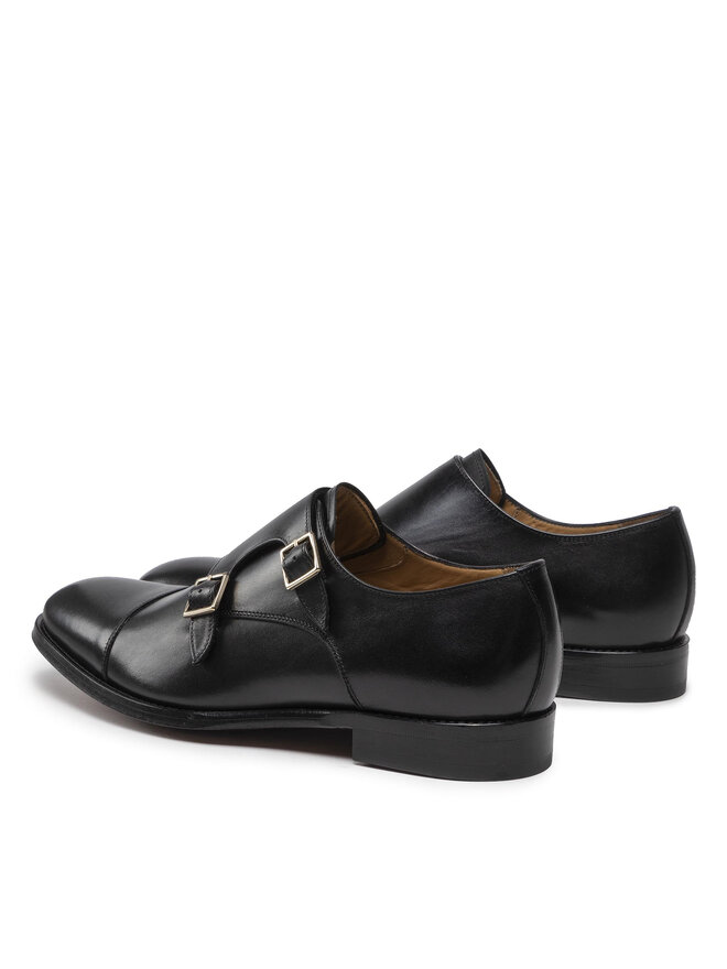 Lord Premium Półbuty Lord Premium Double Monks 5502 Czarny