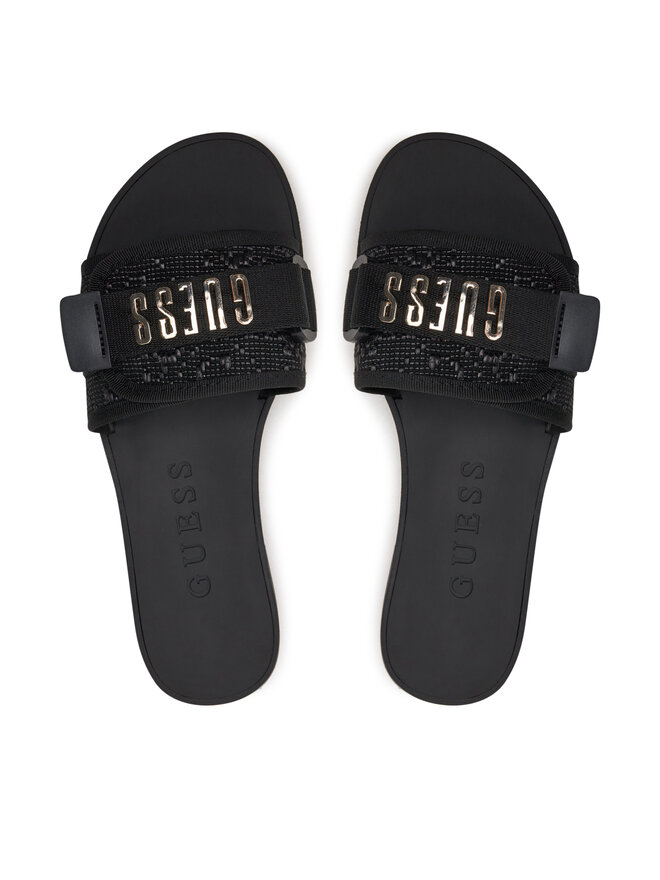 Guess Šľapky Guess Elyze3 FLGEL3 ELE19 Čierna