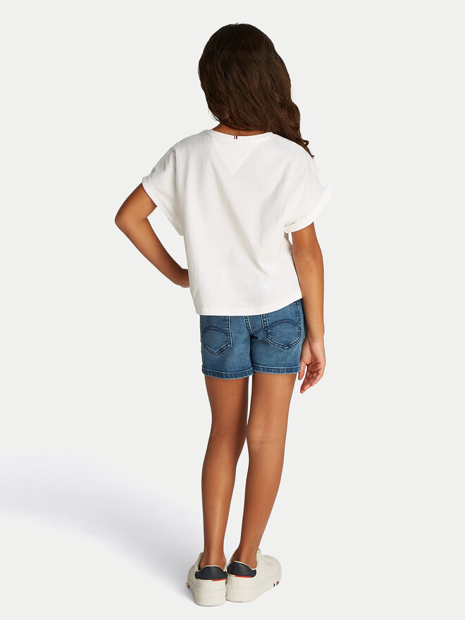 Tommy Hilfiger Tommy Hilfiger Marškinėliai KG0KG08525 S Balta Regular Fit