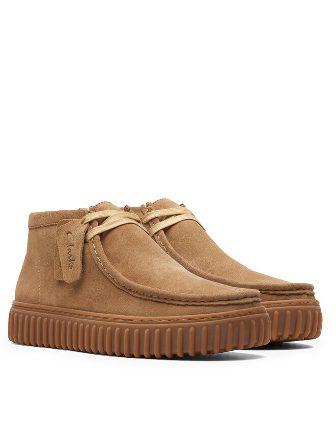 Clarks Trzewiki Clarks Torhill Hi 26173663 Brązowy