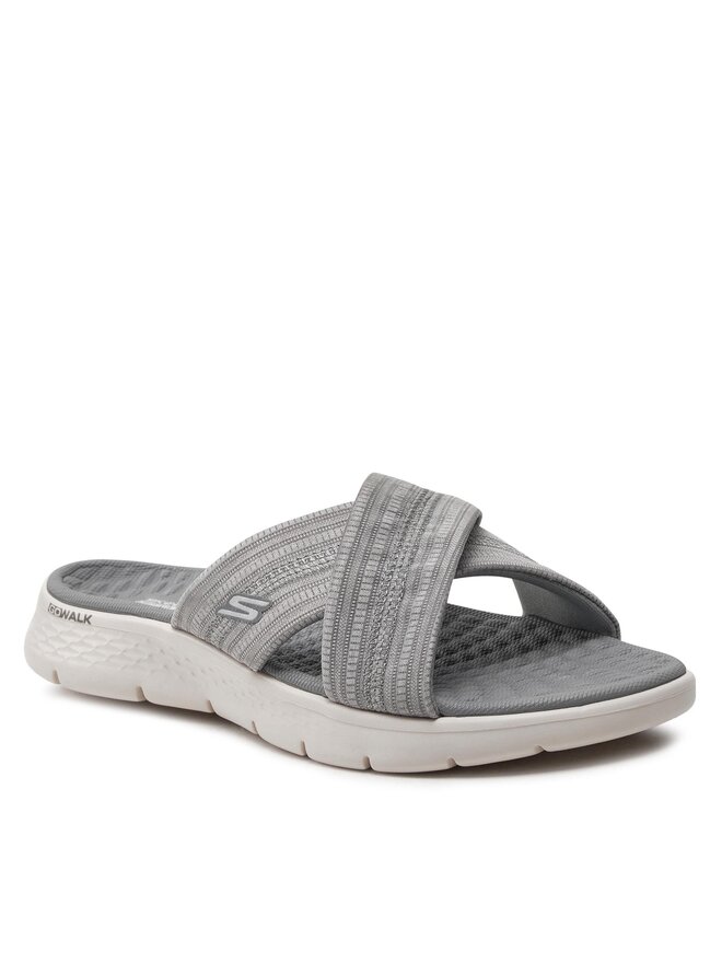 Skechers Klapki Skechers Go Walk Flex Sandal-Impressed 141420/GRY Szary