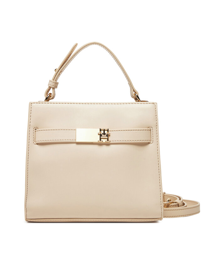 Tommy Hilfiger Bolso Tommy Hilfiger Heritage Mini Satchel AW0AW17405 Écru