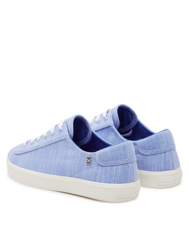 Tommy Hilfiger Sneakersy Tommy Hilfiger Vulc Sneaker Chambrey FW0FW08561 Niebieski