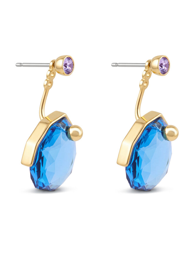 Swarovski Сережки Swarovski Gema 5737449 Голубий
