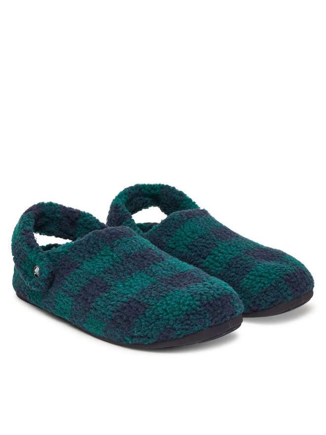 Crocs Kapcie Crocs Classic Buffalo Check Cozzzy 210755 Zielony
