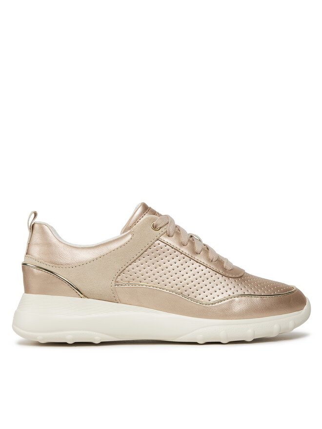 Geox Mädchen Sneaker D Alleniee B - Leder & Gummi-Sohle