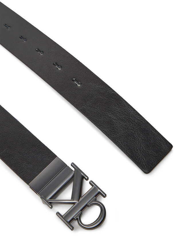 Calvin Klein Jeans Ζώνη Ανδρική Calvin Klein Jeans Monogram Plaque Buckle 35Mm Adj/Rev LV04G7026G Μαύρο