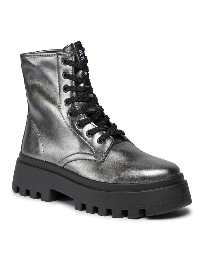 Altercore Schnürschuhe Altercore Kiano Silberfarben
