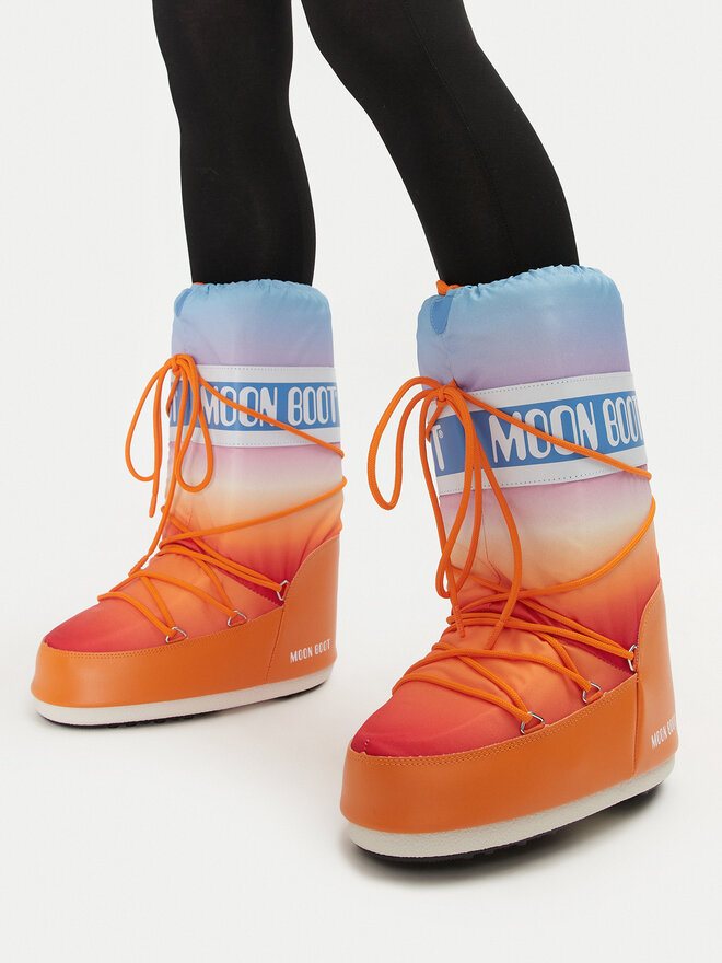 Moon Boot Śniegowce Moon Boot Mb Icon Sunrise 80D1402910 Pomarańczowy