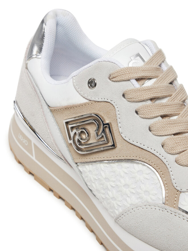 Liu Jo Sneakersy Liu Jo Maxi Wonder 73 BA5015 PX542 Écru