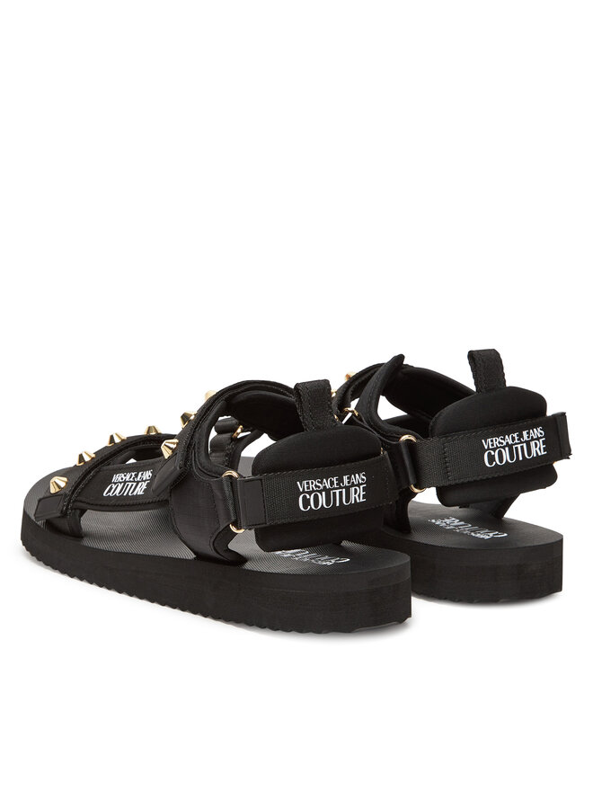 Versace Jeans Couture Сандали Versace Jeans Couture 78YA3S7C Черен